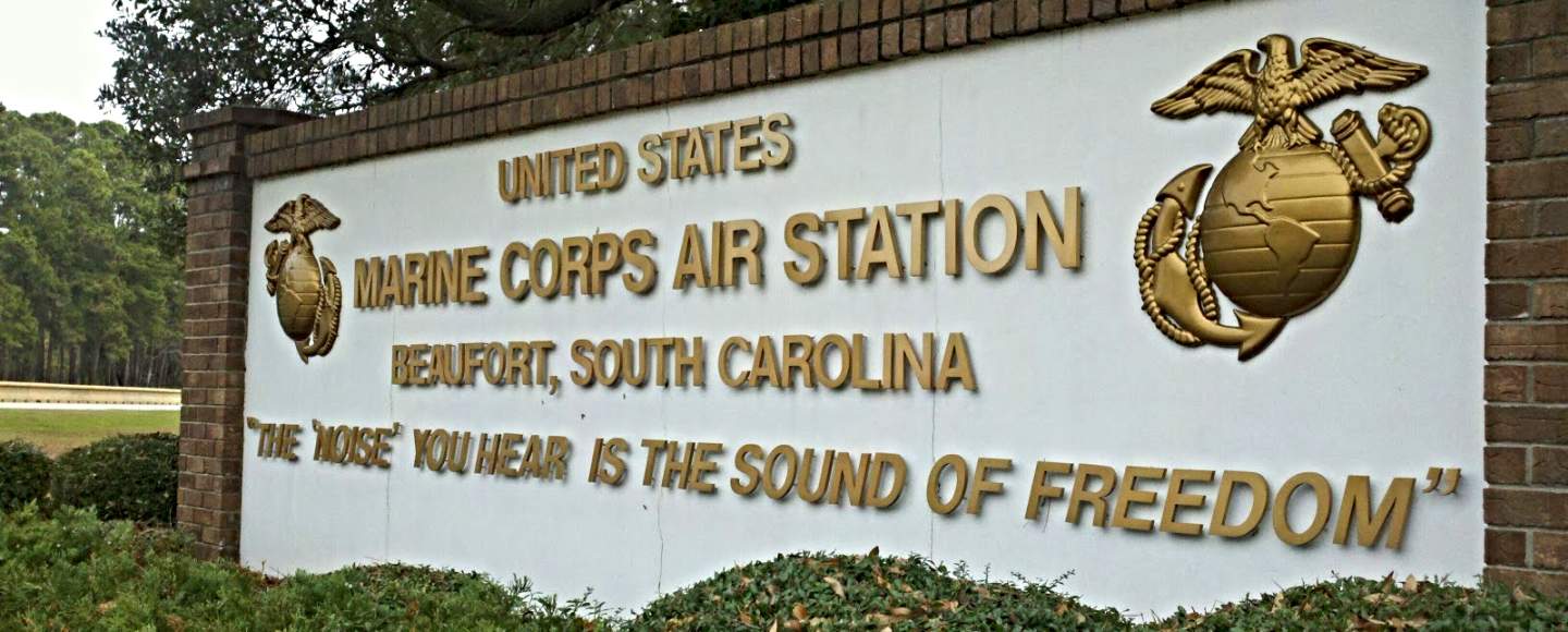 United States Marine Corps Air Station entrance sign, Things to Do in Beaufort SC