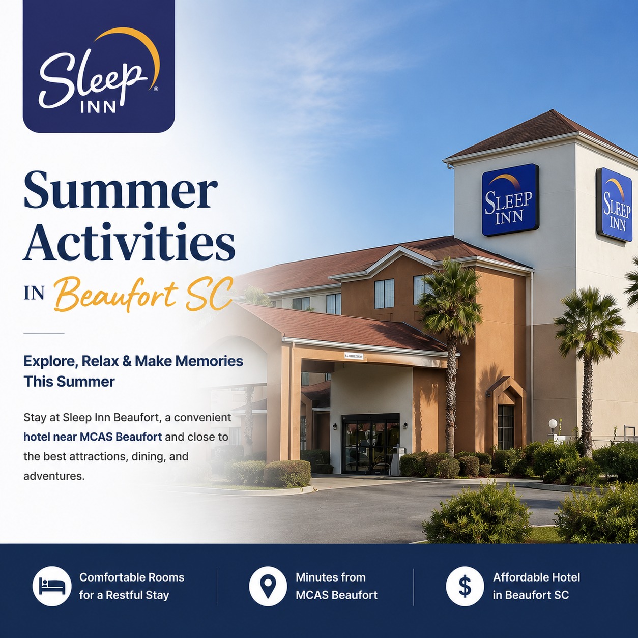 Summer Activities in Beaufort SC: Enjoy Your Vacation Stay at Sleep Inn Beaufort